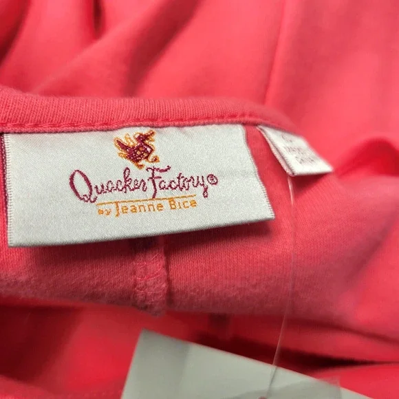 Quaker Factory Kraftan Dress Womens XL Pink Embroidered Sequin Floral Tunic New - Picture 4 of 13